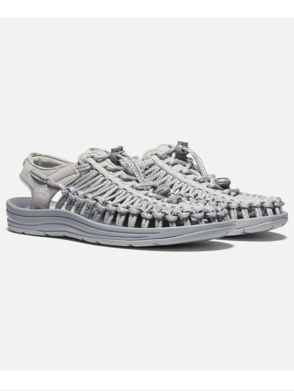 EUC KEEN UNEEK Women's Silver/Drizzle Sandals